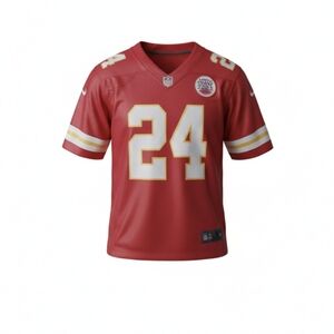 Kansas City Chiefs #24 Sky Moore red Nike NFL embroidered EUC jersey sz M